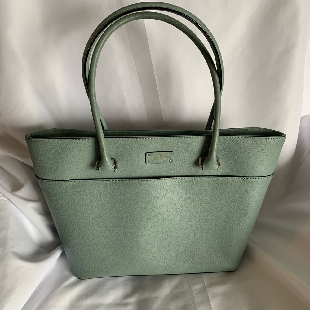 Medium Kate Spade Light Blue Leather Tote Bag